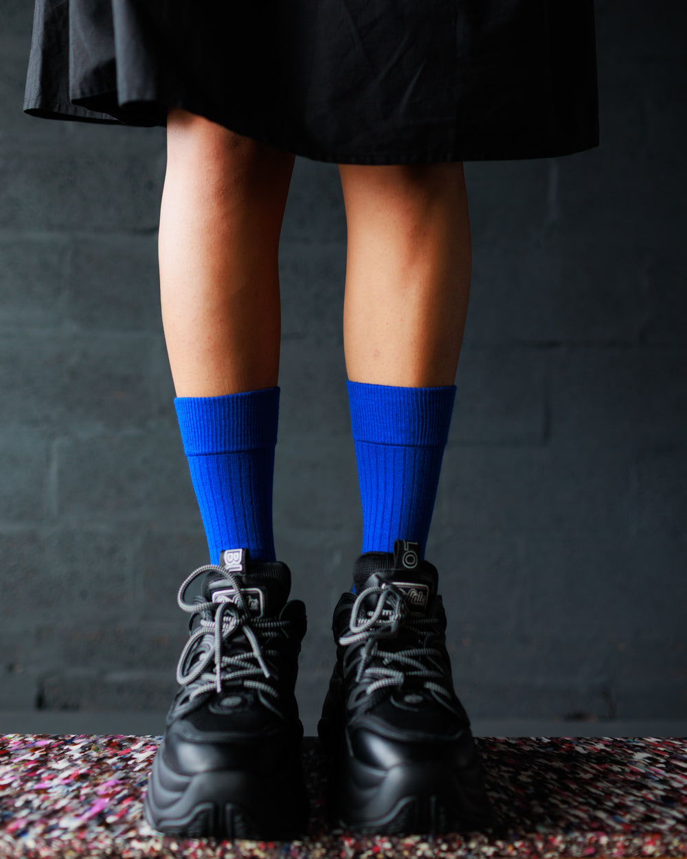 Merino Wool Socks - Sapphire (Adult)