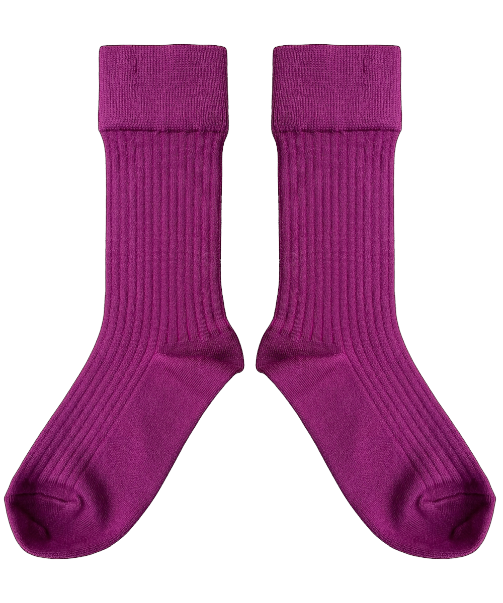 Merino Wool Socks - Violet (Adult)