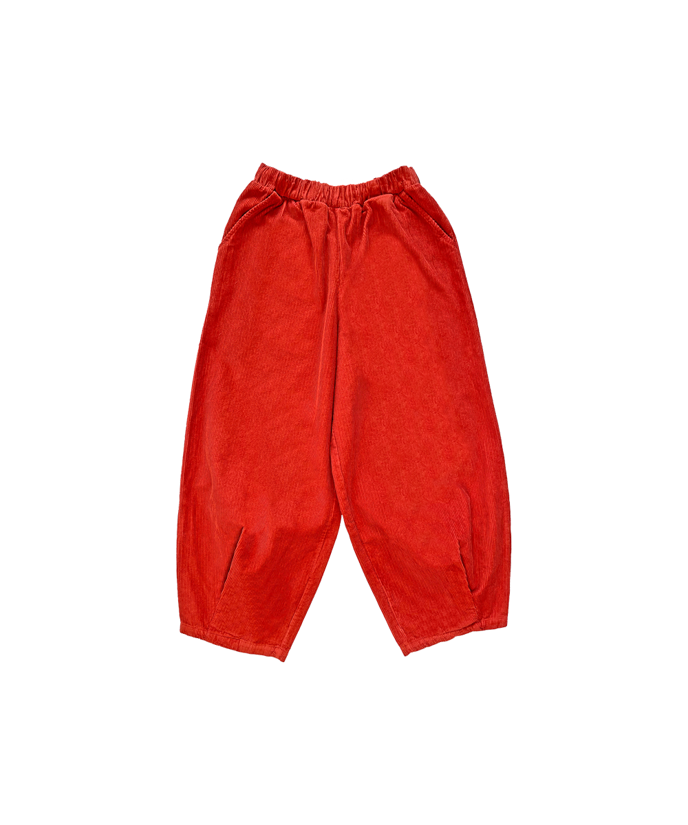 Cord Pants - Vermillion (Adult)  - Organic Cotton