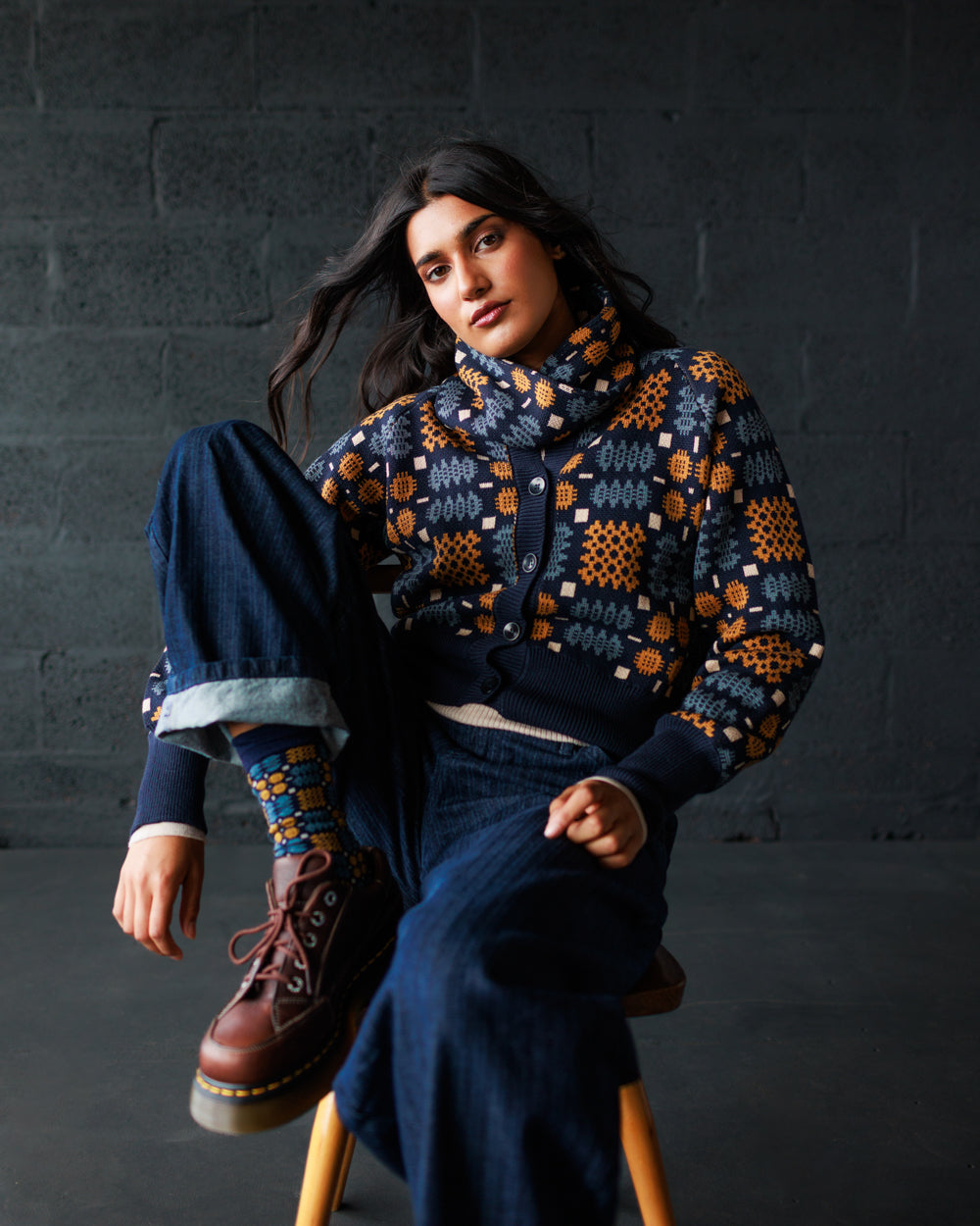 Carthen Cotton Neck Wrap - New Moon