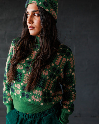 Carthen Neat Cotton Pullover - Wicked