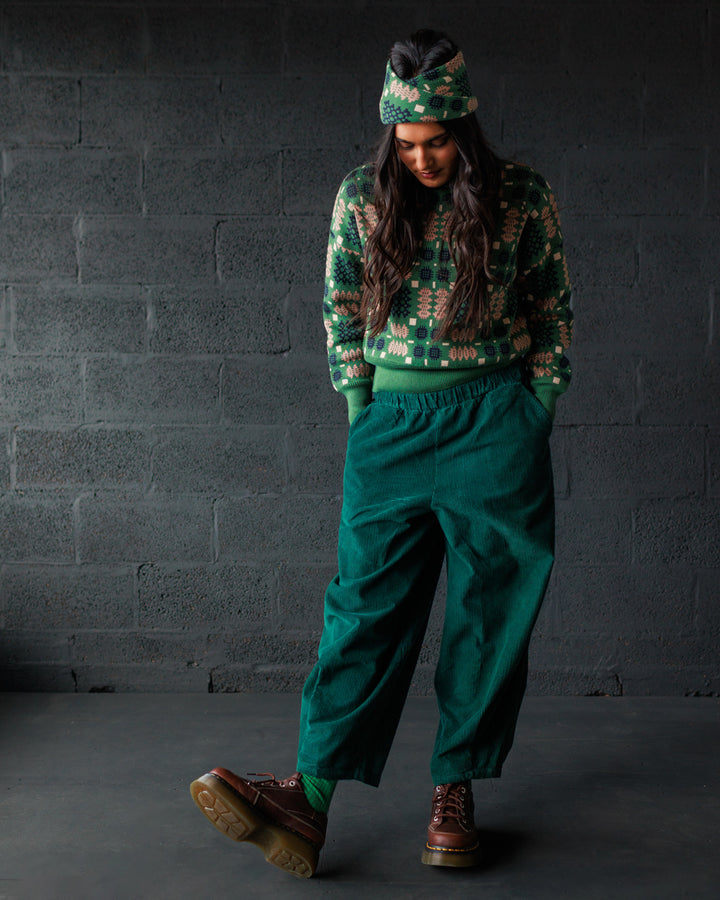 Carthen Neat Cotton Pullover - Wicked