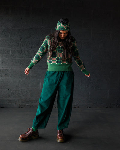 Carthen Neat Cotton Pullover - Wicked