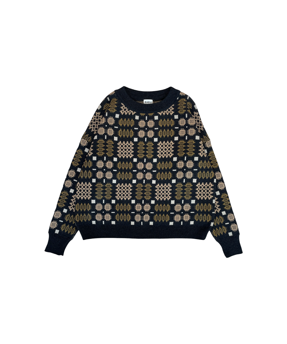 Carthen Merino Pullover - Soot / Fields