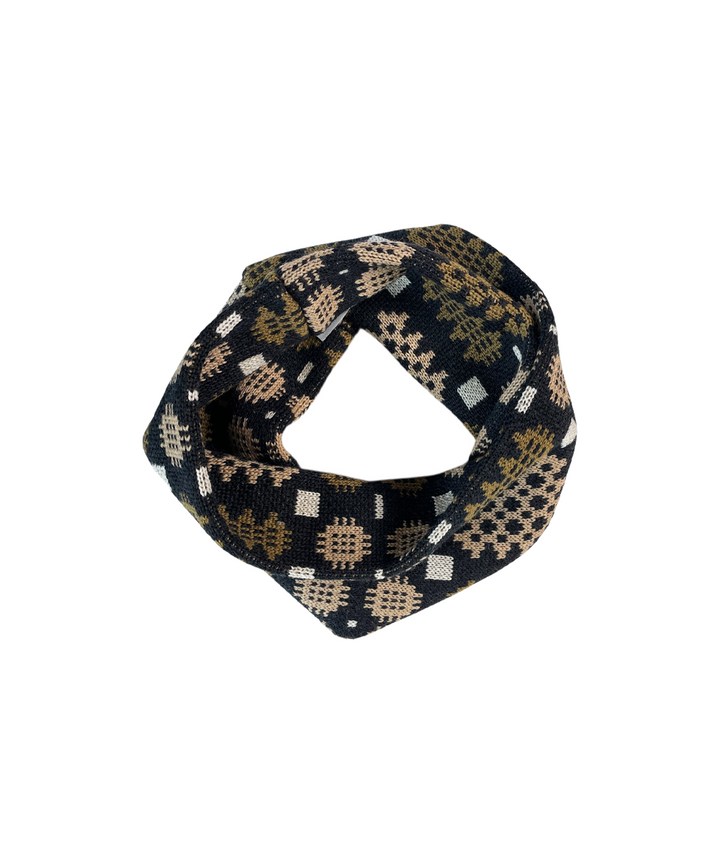 Carthen Merino Neck Wrap - Soot / Fields