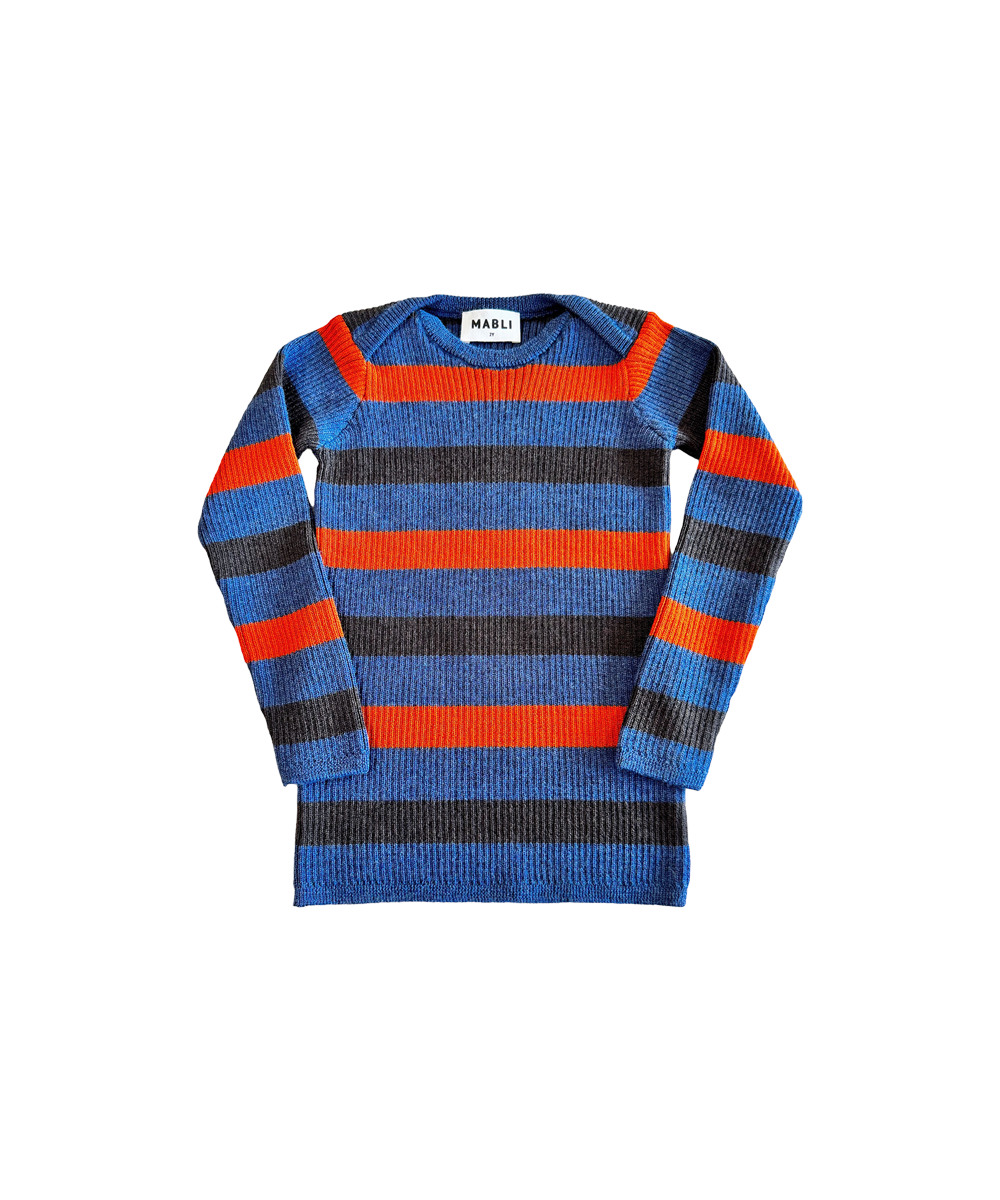 Sylfaen Skinny Rib - Denim Stripe