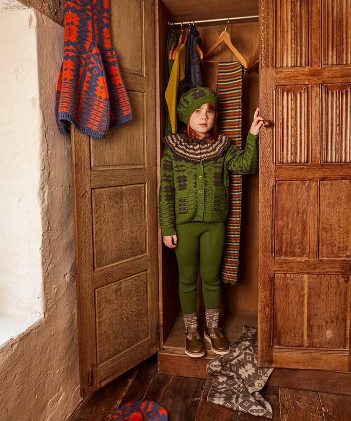 Eryri Cardigan - Monstera / Umber