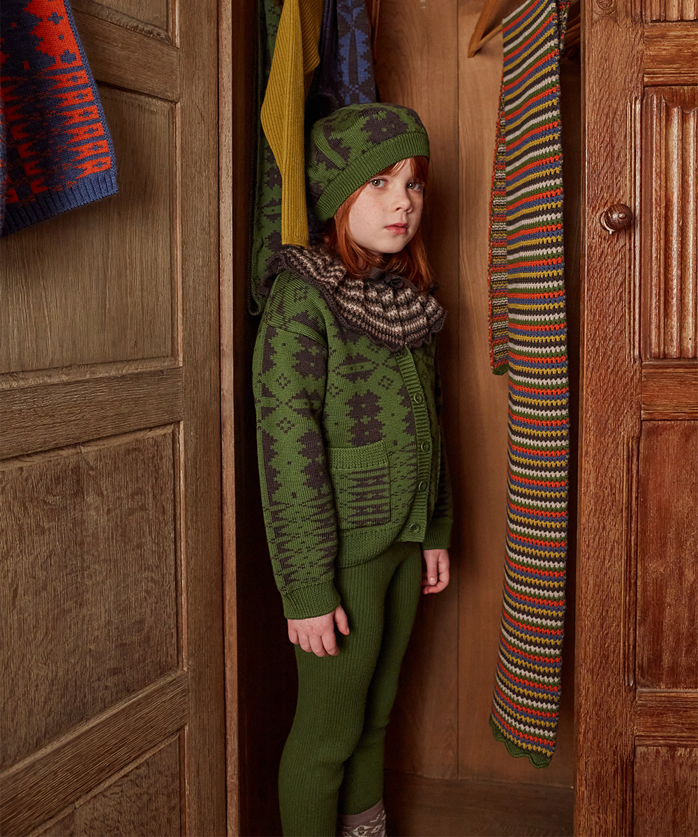 Eryri Cardigan - Monstera / Umber