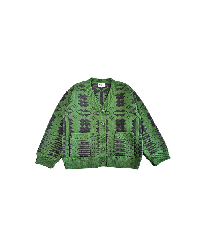 Eryri Cardigan - Monstera / Umber
