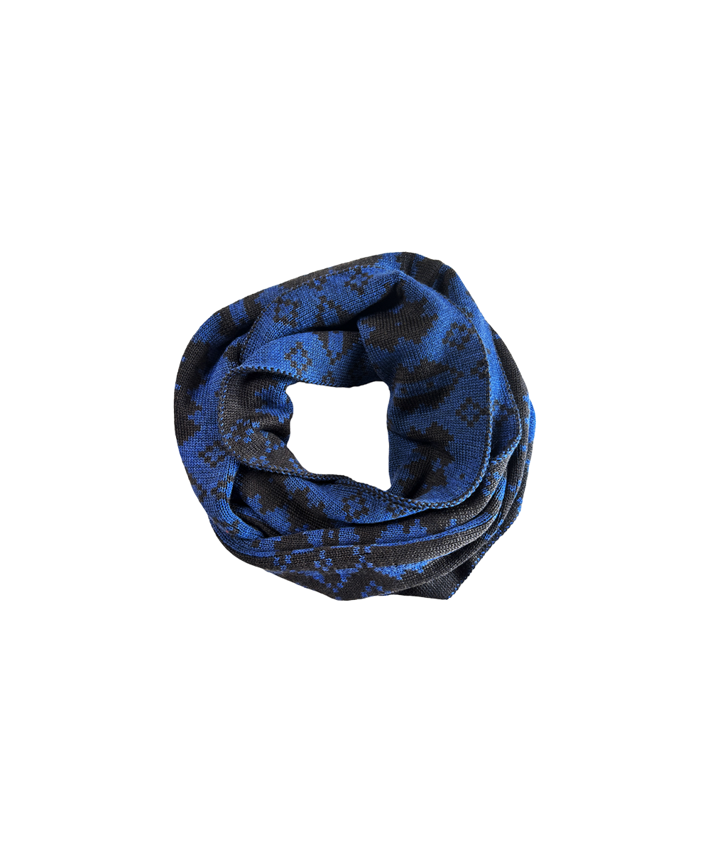 Eryri Loop Scarf - Umber / Denim