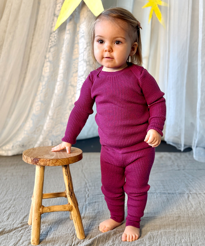 Sylfaen Skinny Rib - Violet