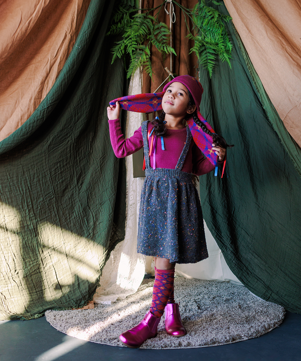 mabli ニットサロペ 18m Seilio Skinny Rib - Violet – MABLI