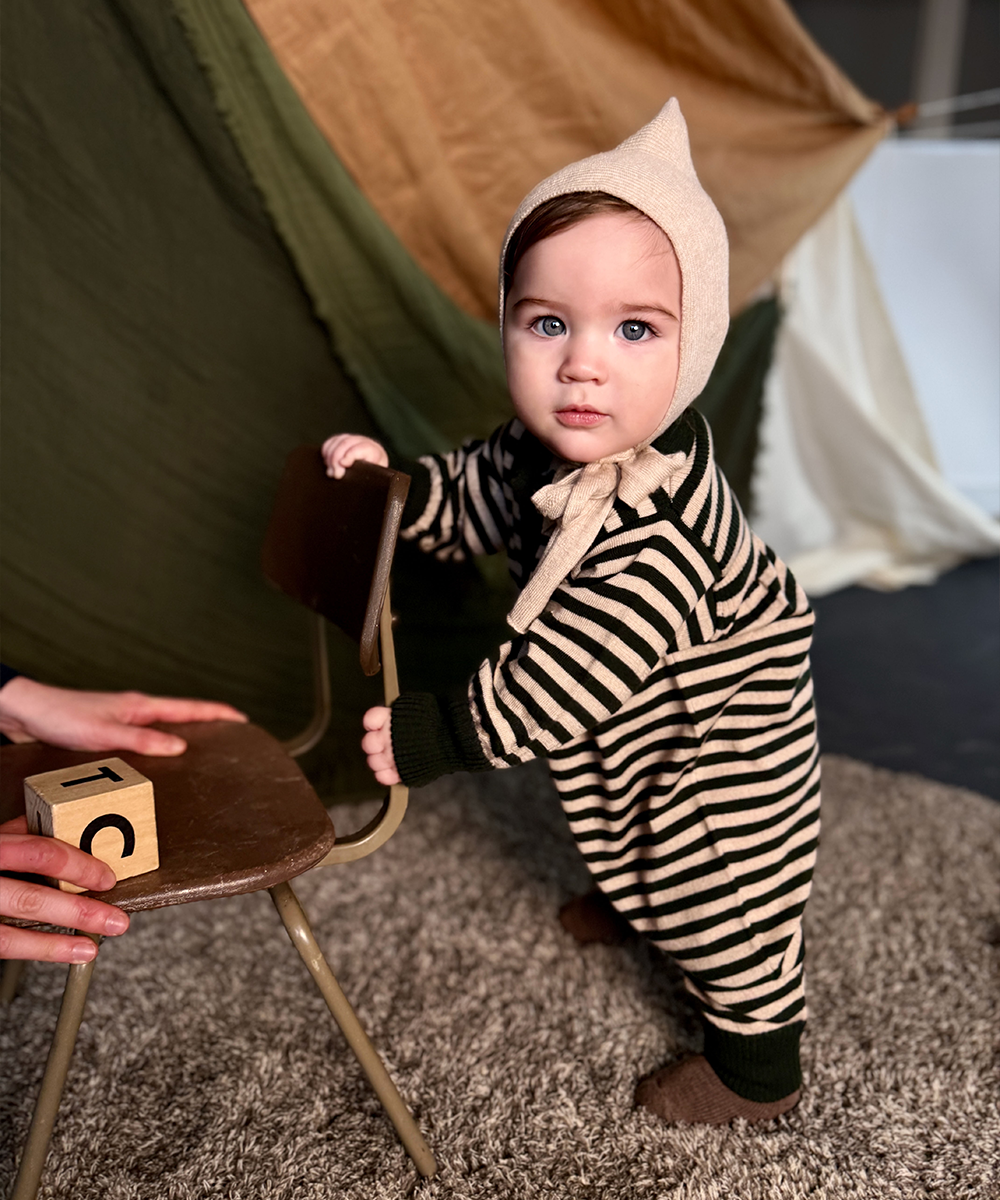 Artist Romper - Ivy Stripe
