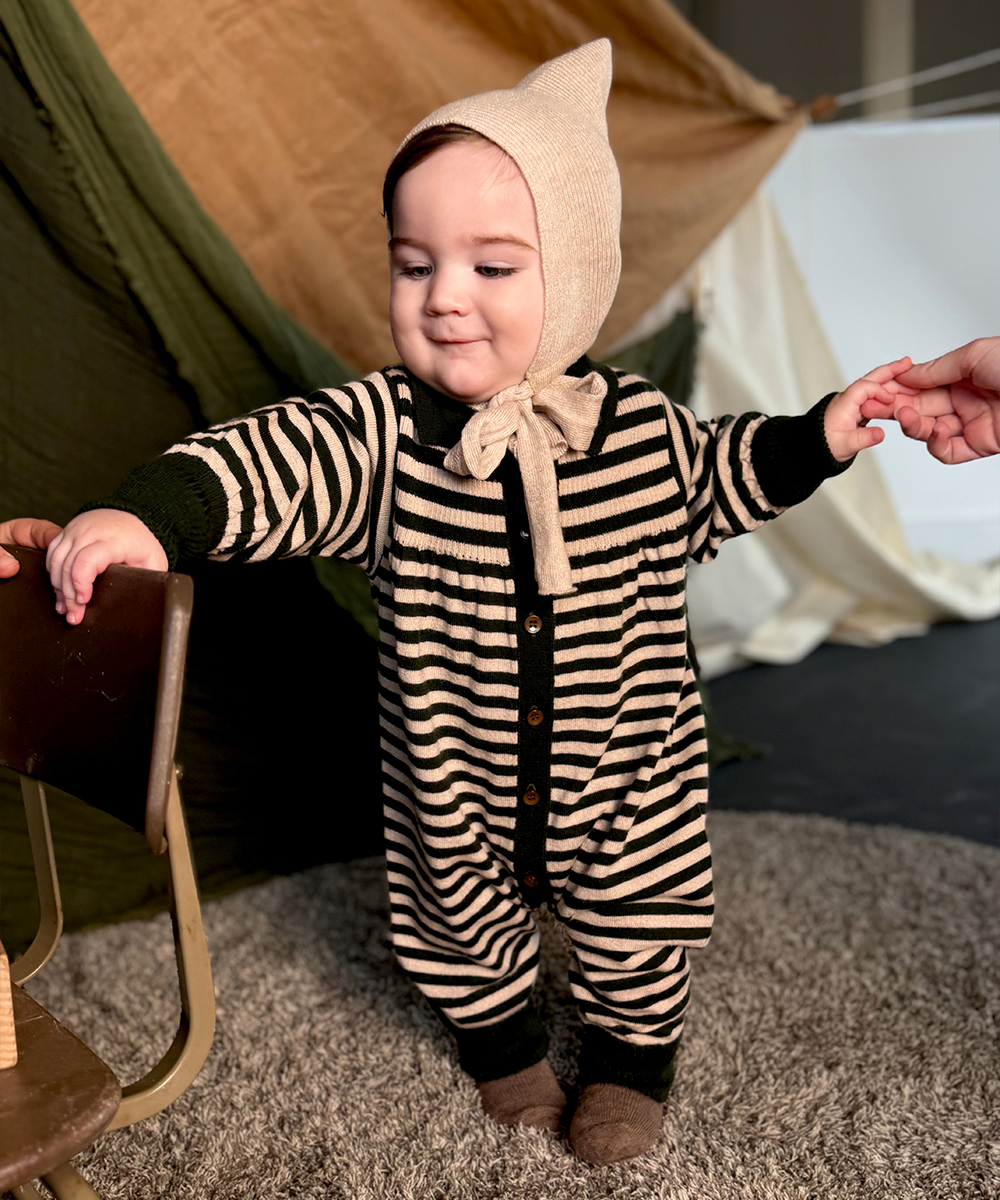 Artist Romper - Ivy Stripe