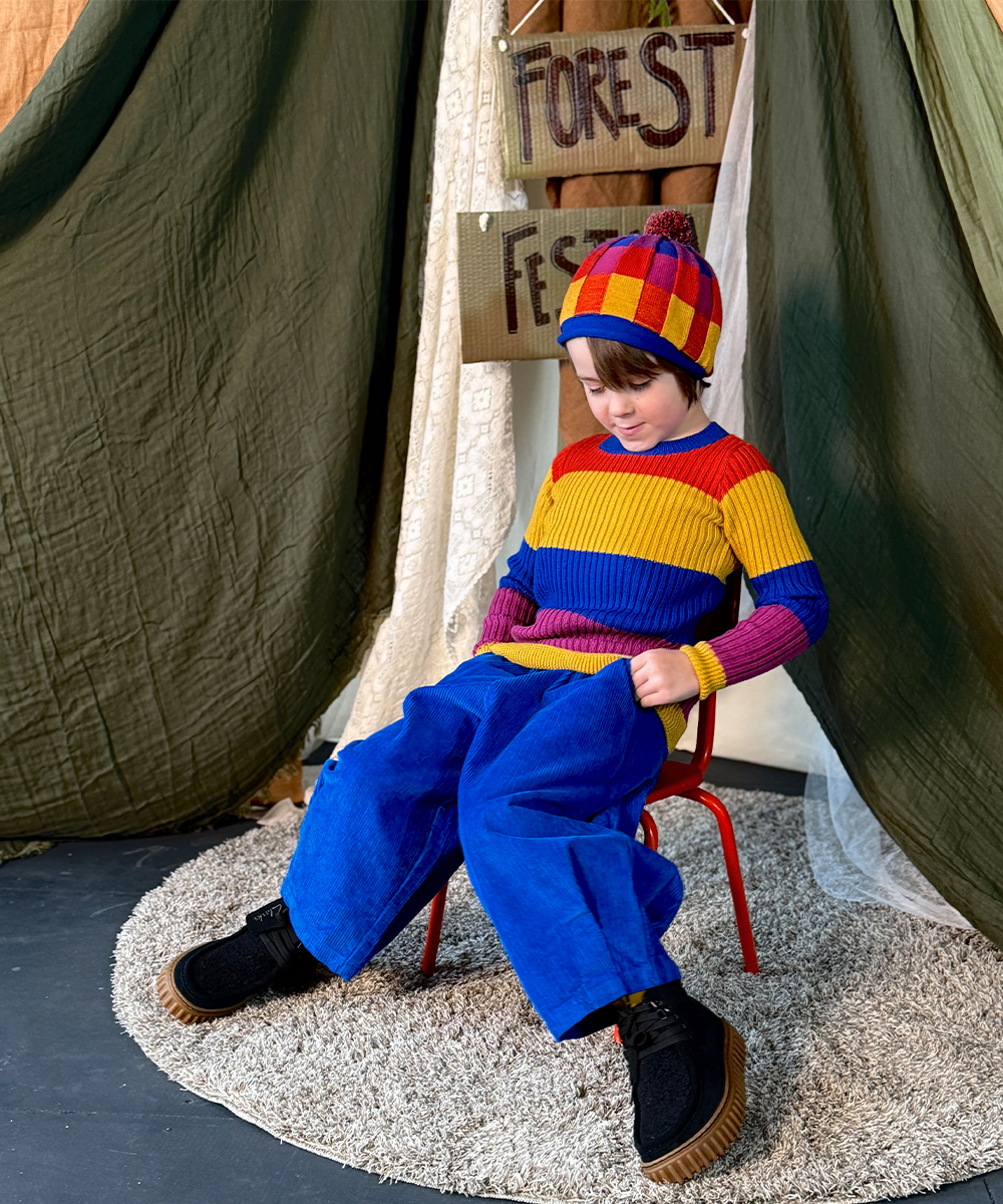 Cord Pants - Electric Blue  - Organic Cotton