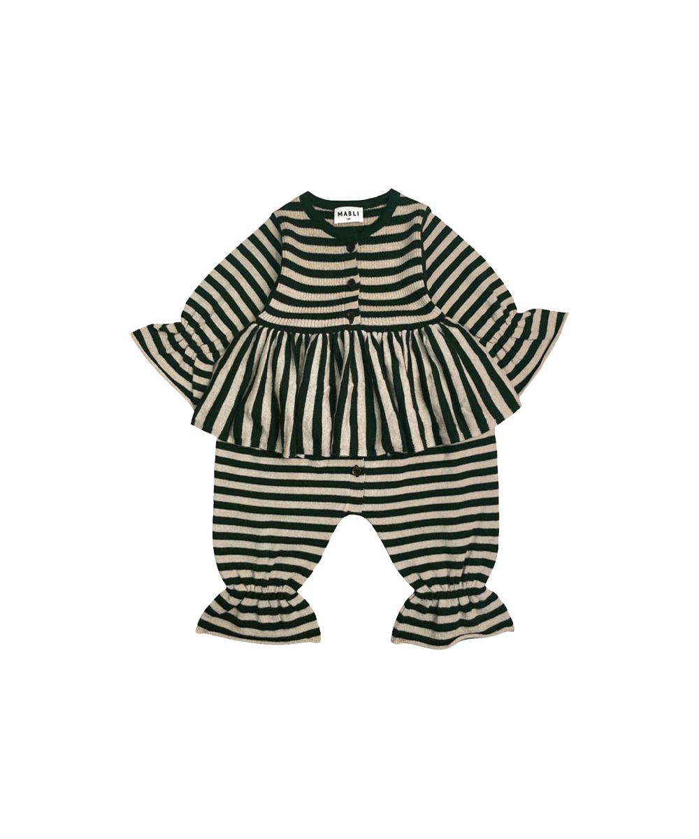 Stevie Romper - Ivy Stripe