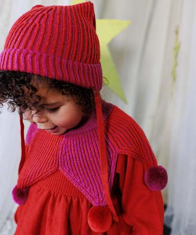 Jester Hat - Violet/Redcurrant