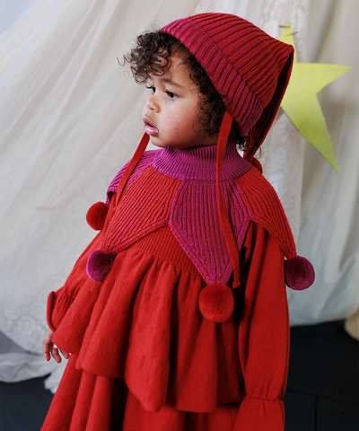 Jester Hat - Violet/Redcurrant
