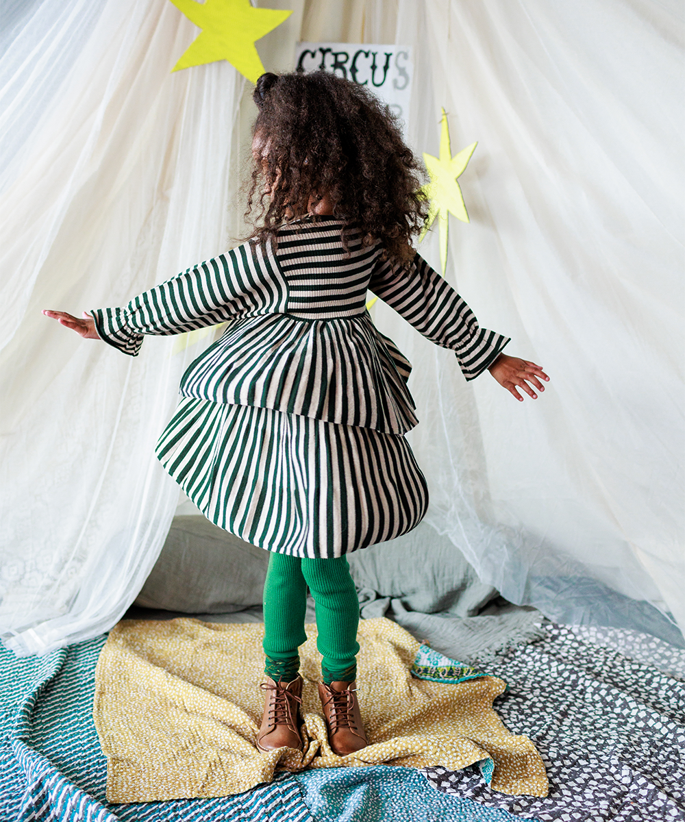 Stevie Dress - Ivy Stripe