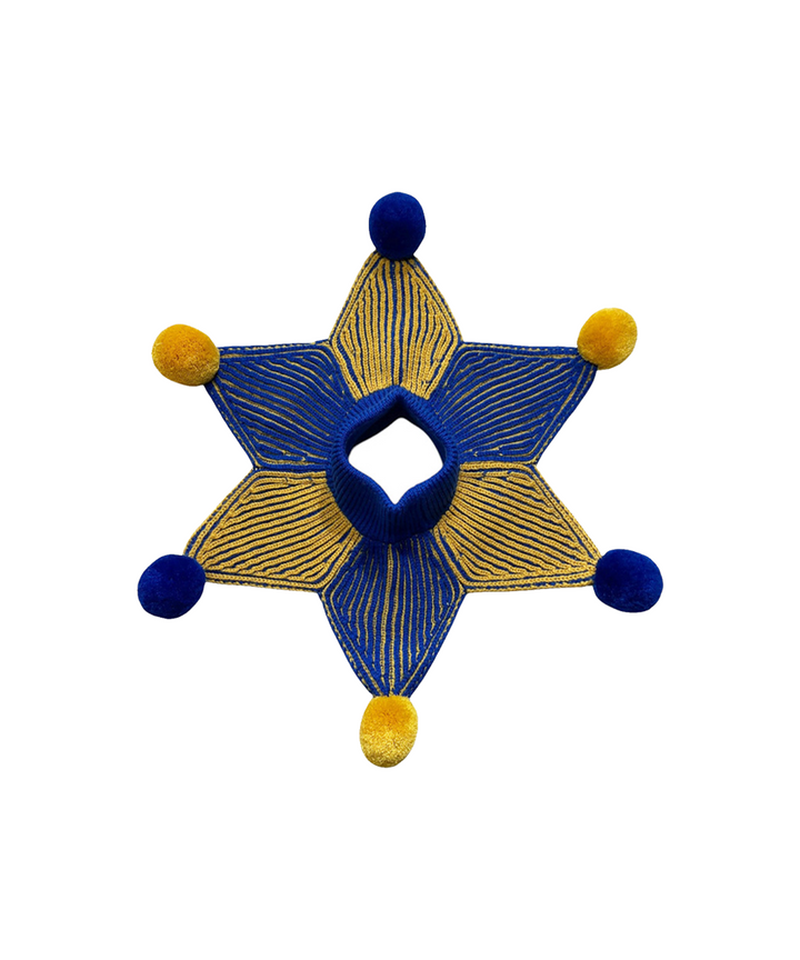 Jester Collar - Sapphire/Gold