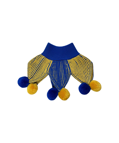 Jester Collar - Sapphire/Gold