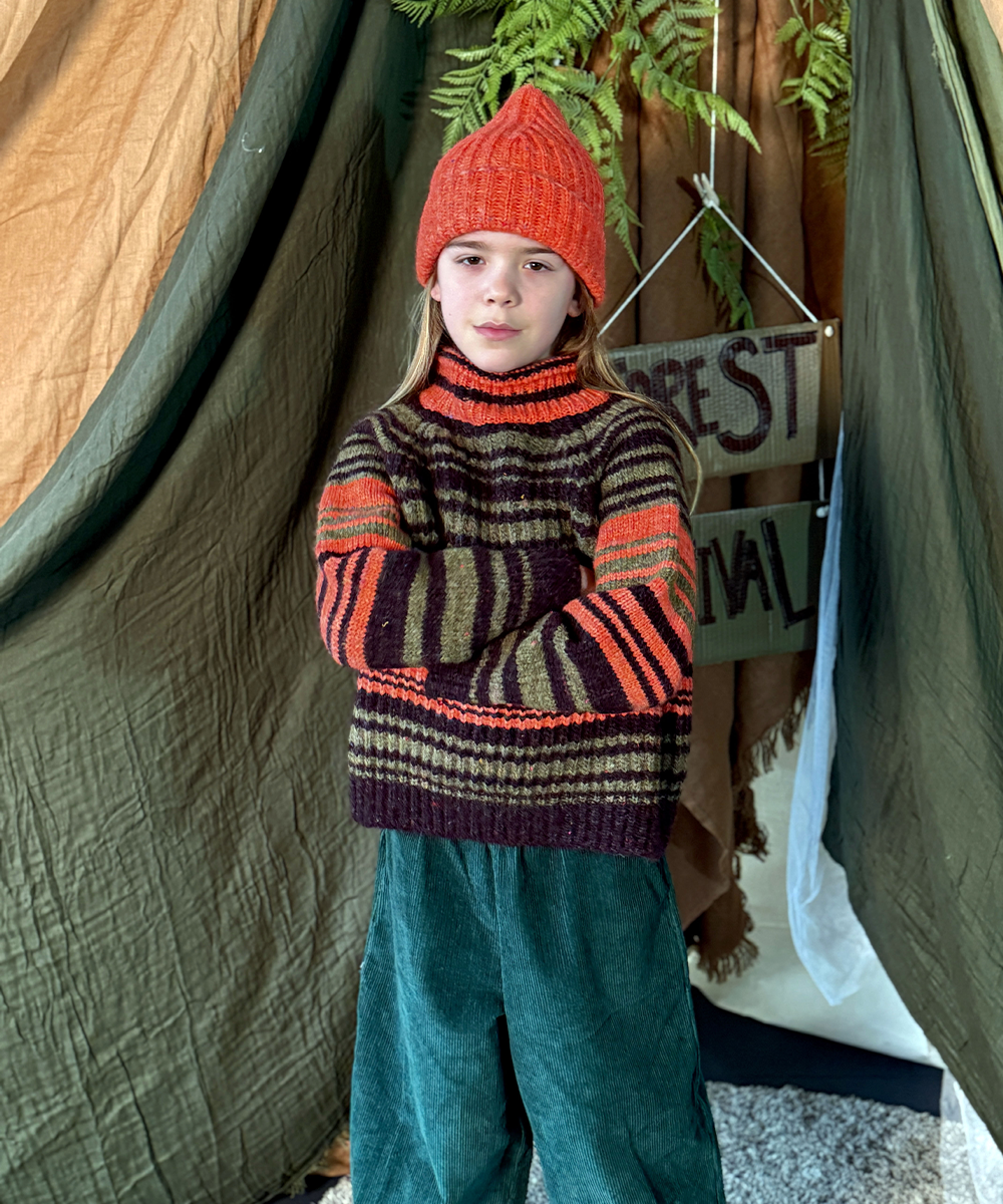 Moya Pullover - Multi Stripe