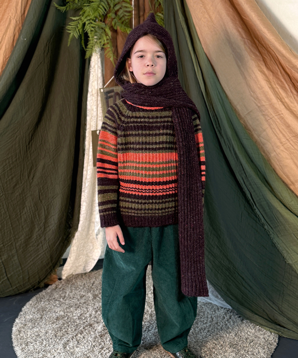 Moya Hooded Scarf - Fig