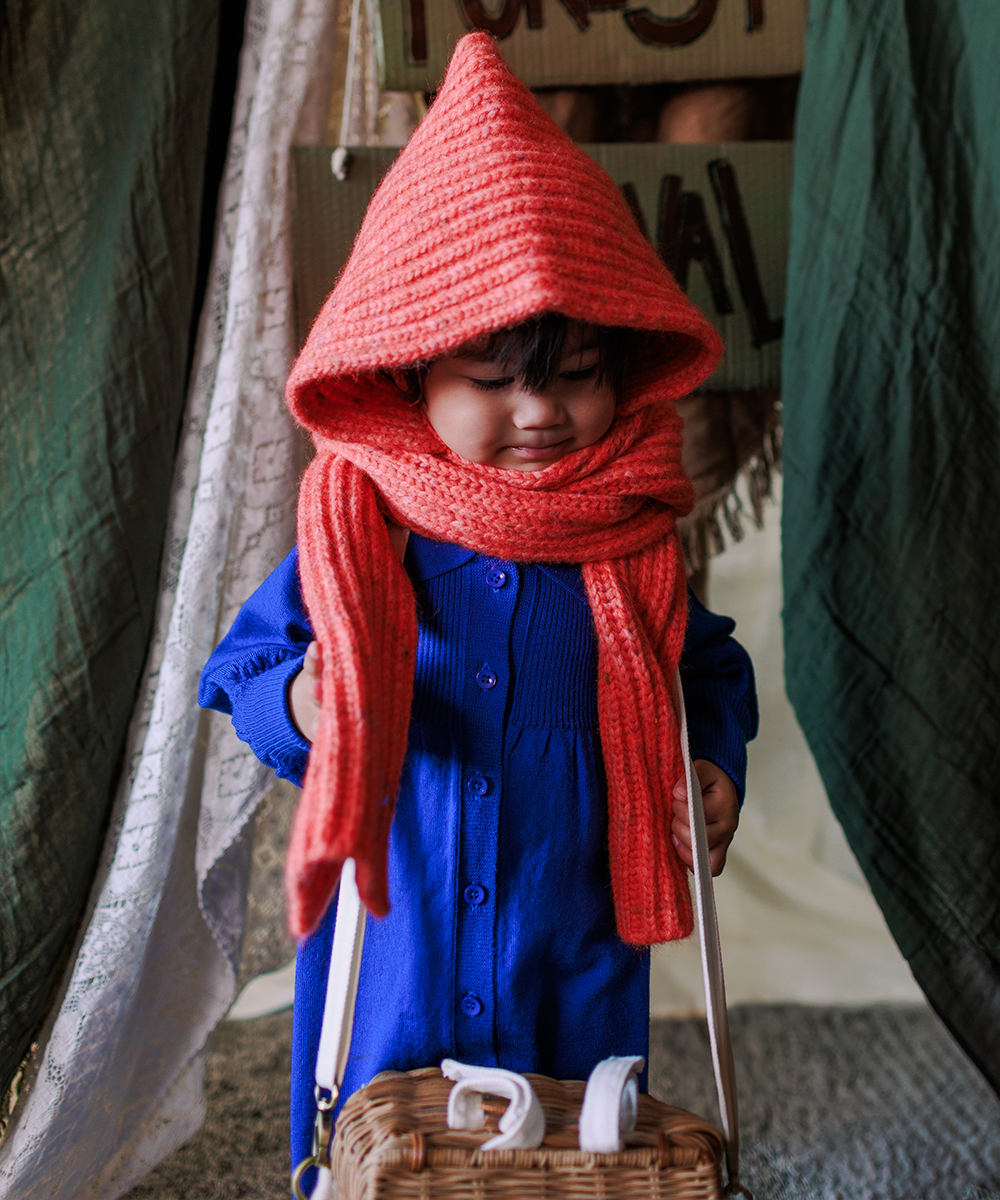 Moya Hooded Scarf - Blaze