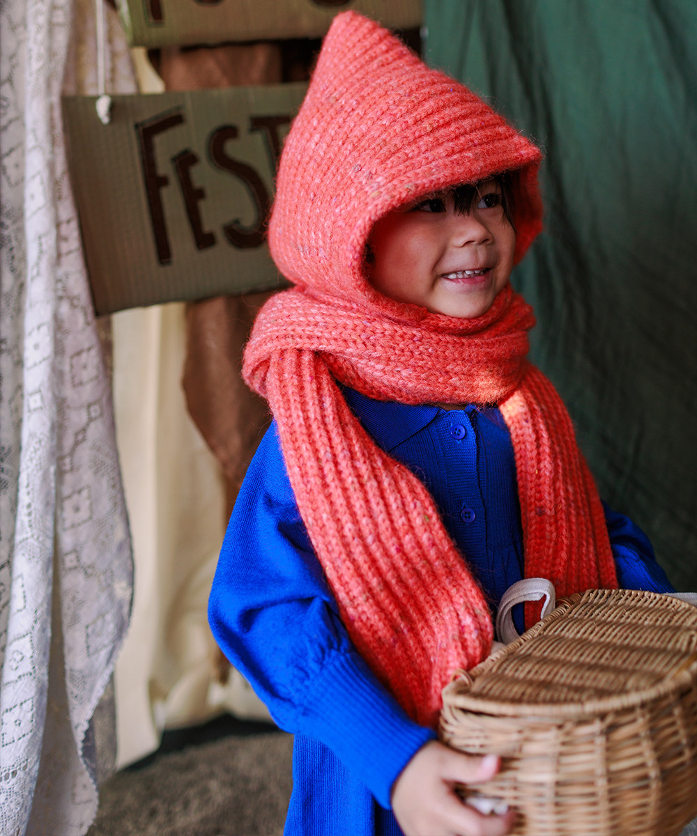 Moya Hooded Scarf - Blaze