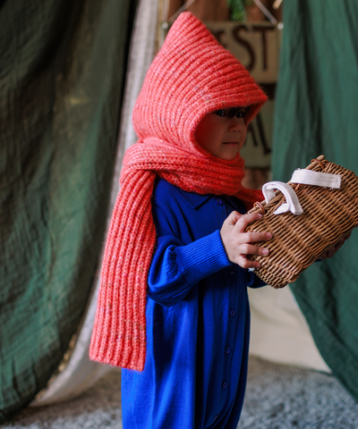 Moya Hooded Scarf - Blaze