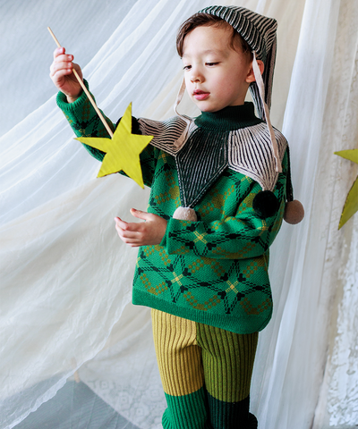Jester Hat - Ivy/Almond