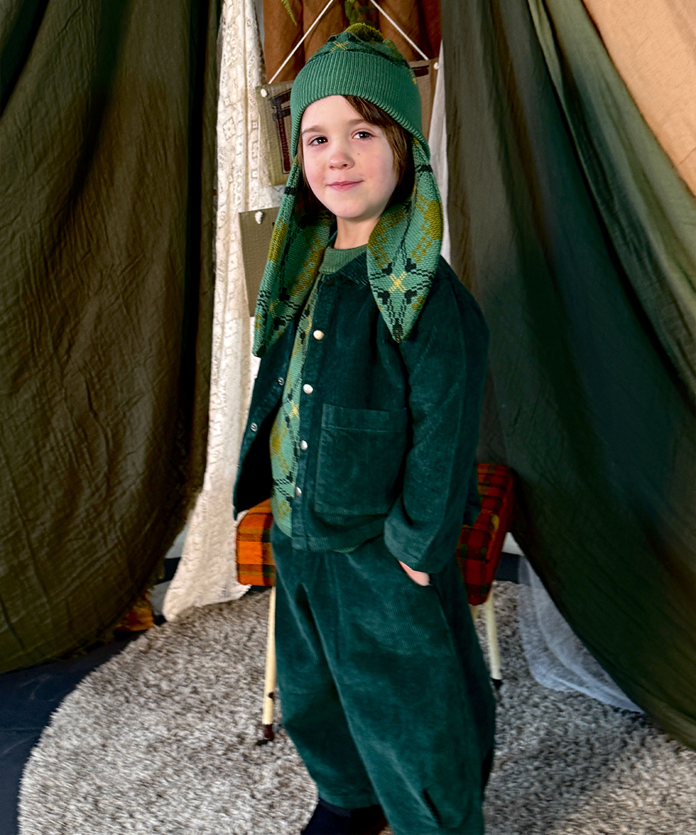Cord Pants - Emerald  - Organic Cotton