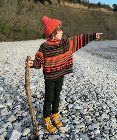 Moya Pullover - Multi Stripe