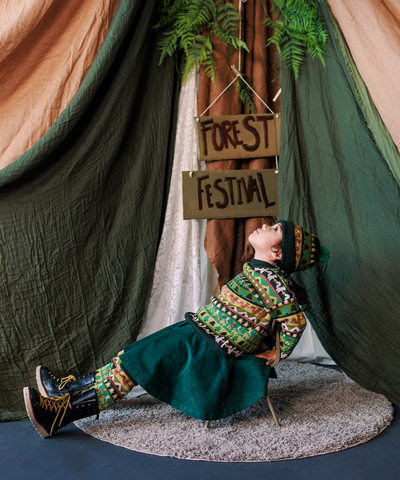 Cord Skirt - Emerald