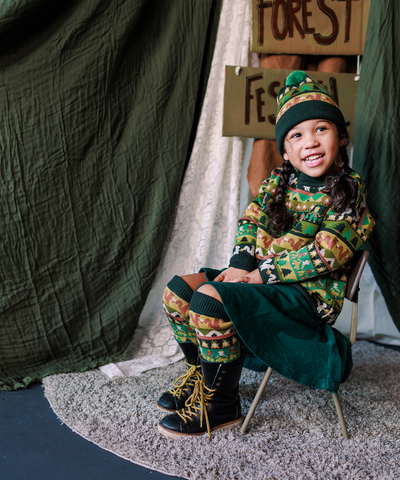 Cord Skirt - Emerald