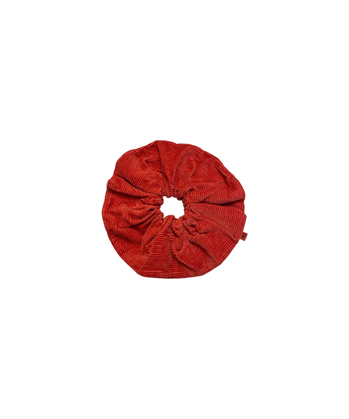 Cord Scrunchie - Vermillion  - Organic Cotton