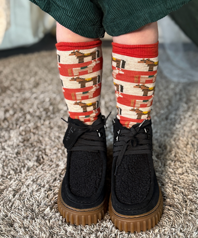 Zorse Long Socks - Redcurrant