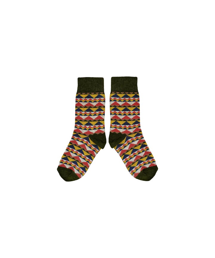 Circus Triangles Short Socks - Multi