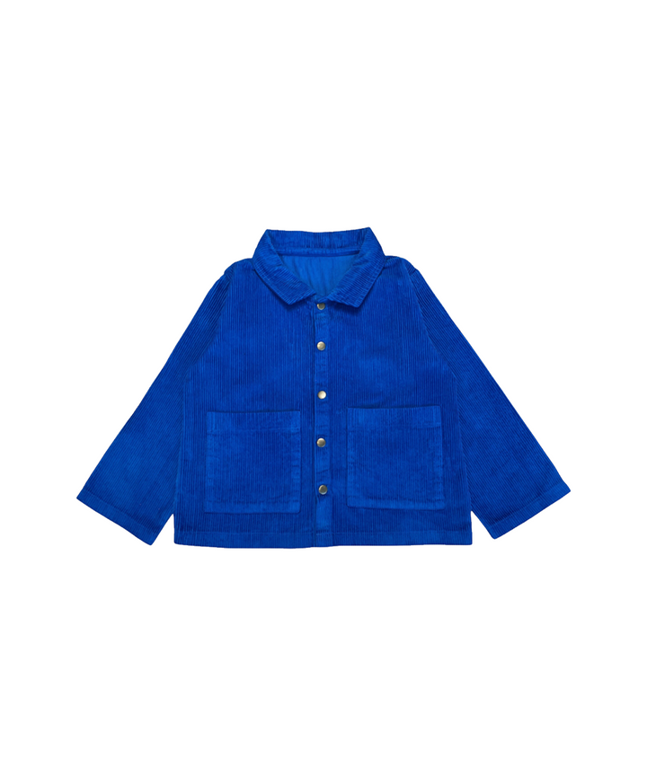 Cord Shirt - Electric Blue  - Organic Cotton