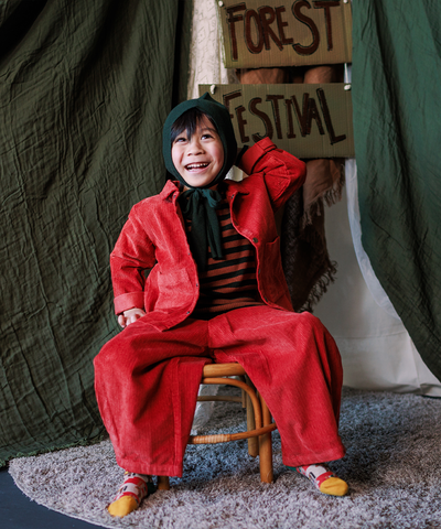 Cord Shirt - Vermillion