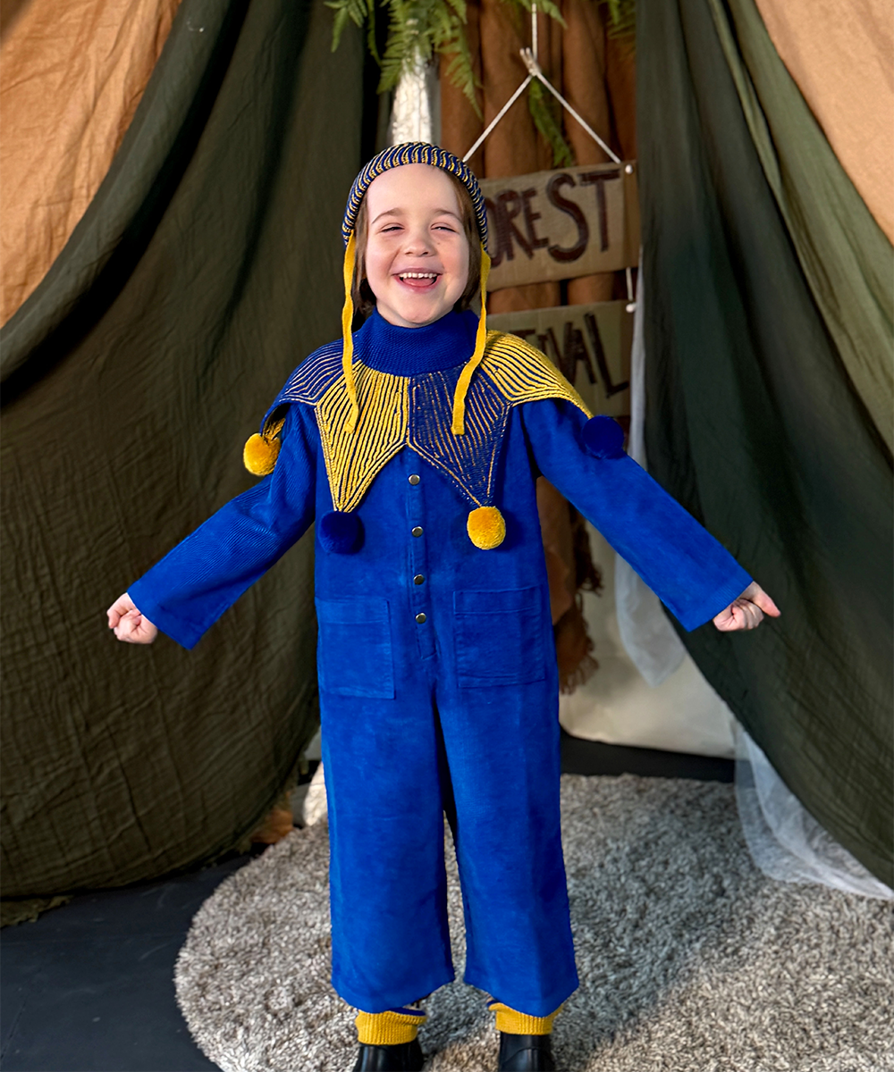 Cord Overalls - Electric Blue