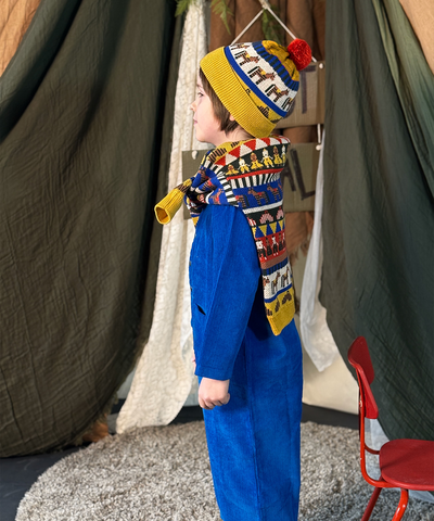 Cord Overalls - Electric Blue