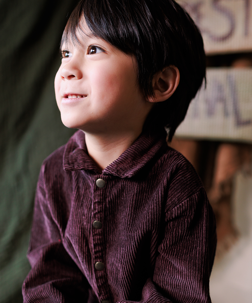 Cord Overalls - Raisin