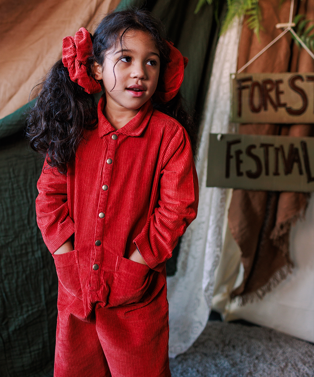 Cord Scrunchie - Vermillion