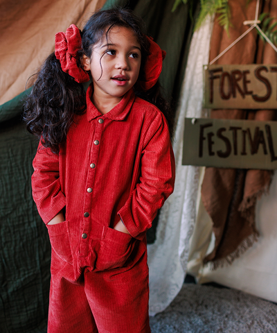 Cord Scrunchie - Vermillion