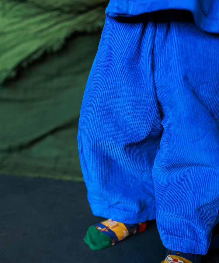 Cord Pants - Electric Blue  - Organic Cotton