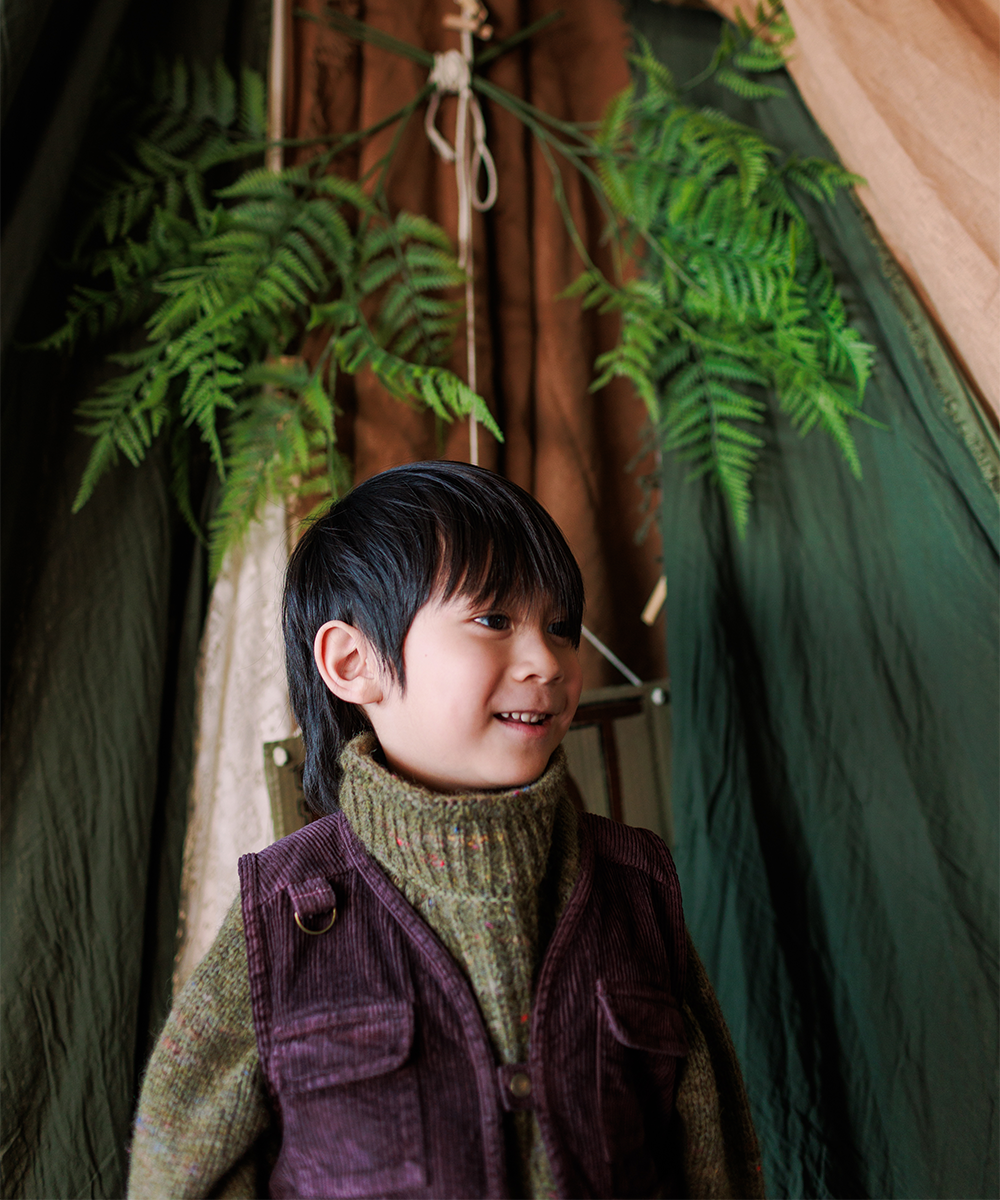 Cord Vest - Raisin  - Organic Cotton