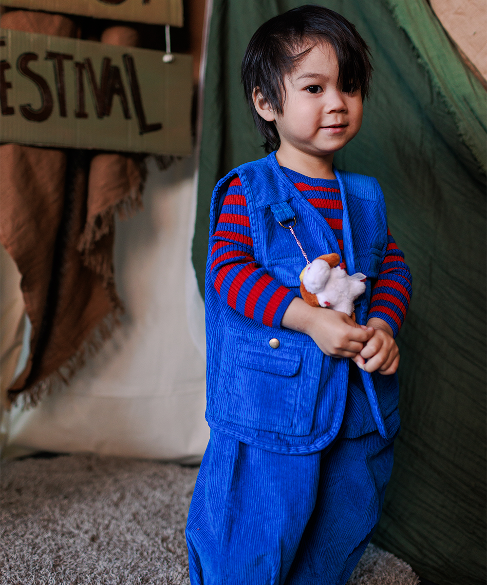 Cord Vest - Electric Blue