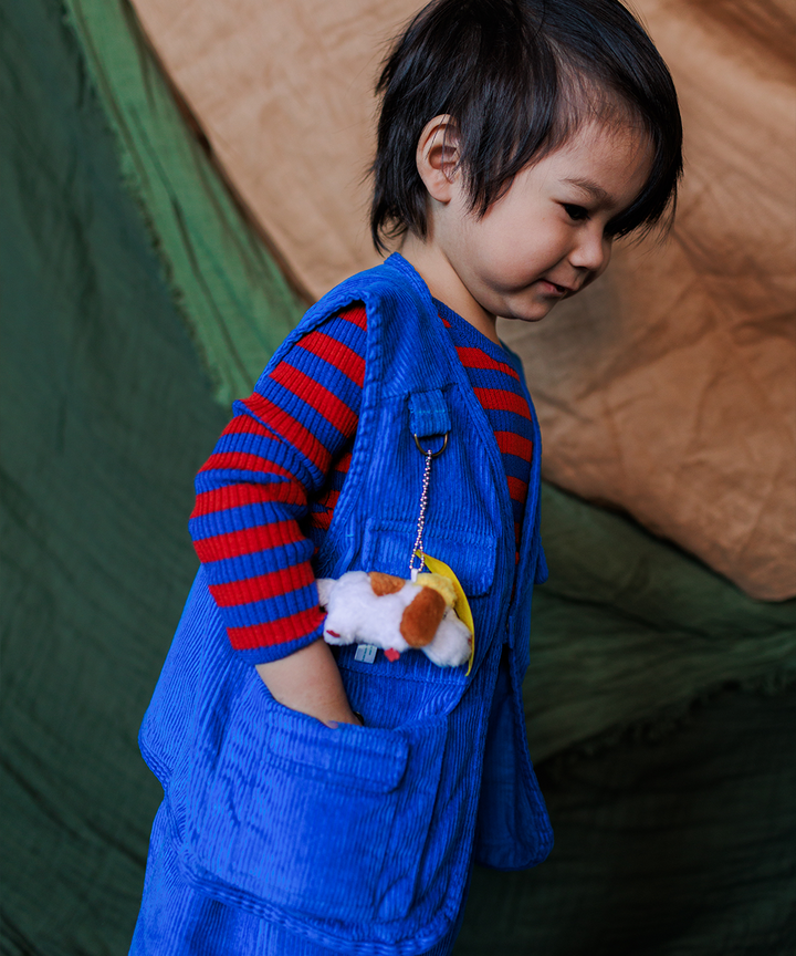 Cord Vest - Electric Blue  - Organic Cotton