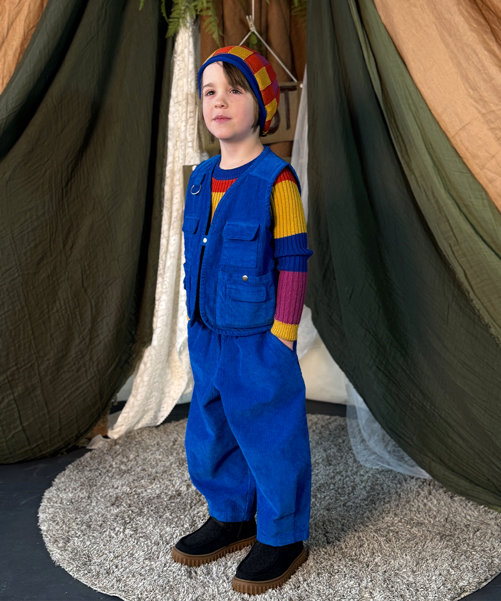 Cord Vest - Electric Blue
